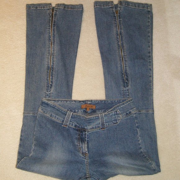 AB 2502 Arden B (Size 10 Long) Distress Spandex   Denim (Palazzo Leg) - Picture 7 of 16